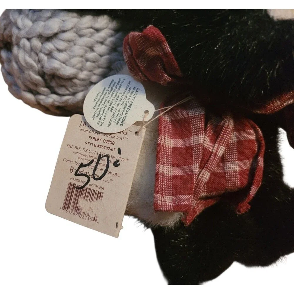 Vintage J.B. Boyds Bears Stuffed Animal Plush Toy 